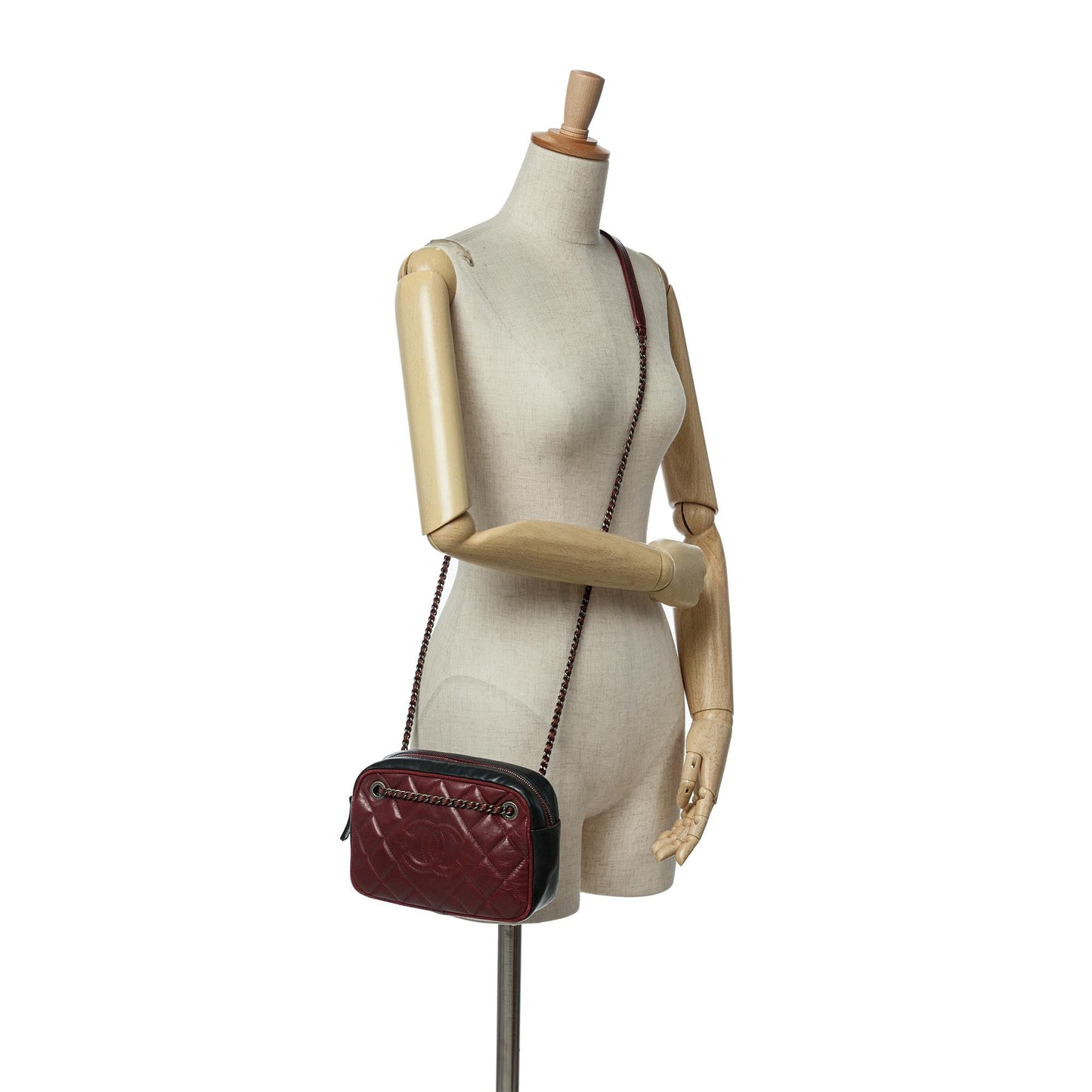 Chanel Small Bicolor Quilted Calfskin Ballerine Camera Bag