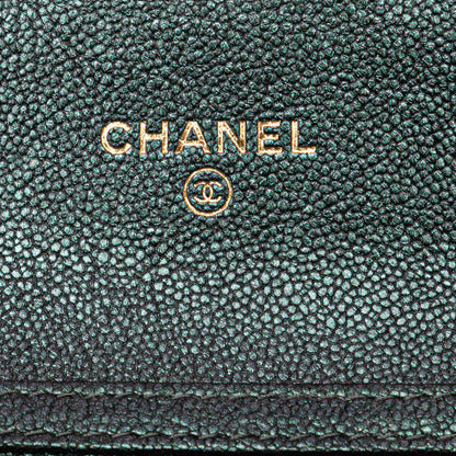 Chanel Small Iridescent Caviar Single Flap