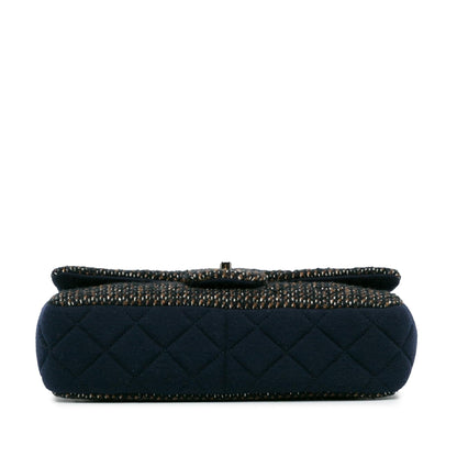 Chanel Small Jersey Tweed Flap