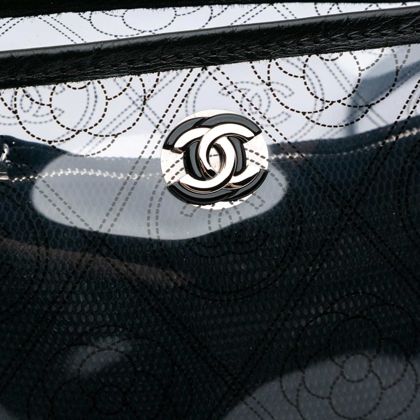 Chanel Small PVC and Crumpled Calfskin Camellia Coco Bucket Bag