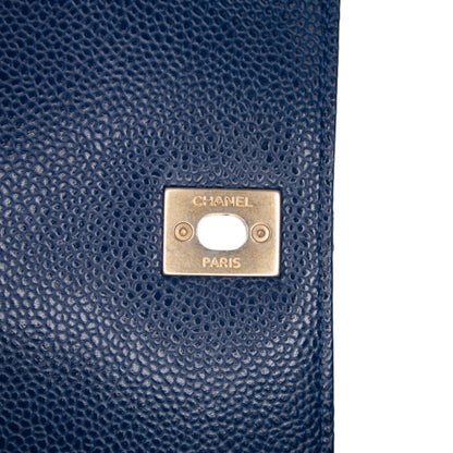 Chanel Small Quilted Caviar Carry Around Flap