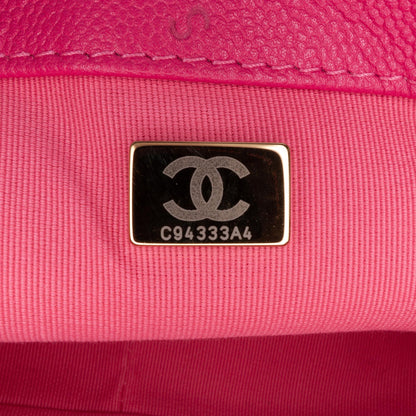Chanel Small Quilted Caviar Chain Melody Flap