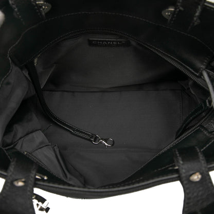 Chanel Small Quilted Coated Canvas Paris Biarritz Tote