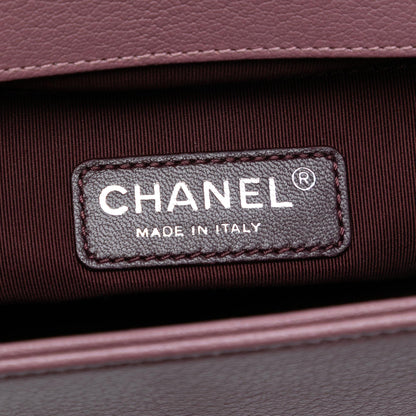 Chanel Small Quilted Goatskin and Patent Duo Boy Flap