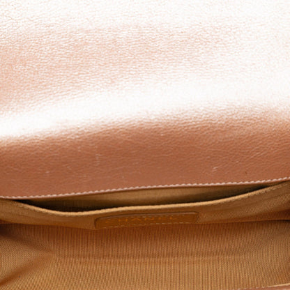 Chanel Small Quilted Metallic Calfskin Boy Flap