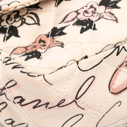 Chanel Small Quilted Nylon Printed Rue Cambon Flap