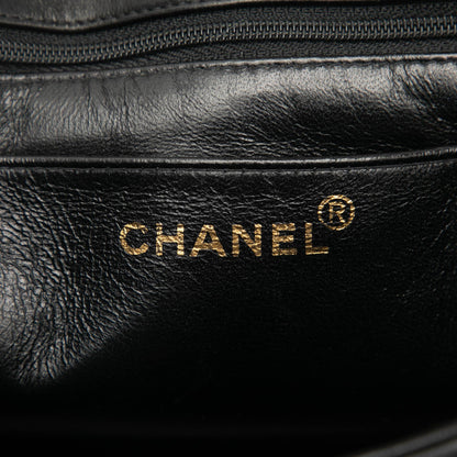 Chanel Small Square Lambskin Straight Single Flap