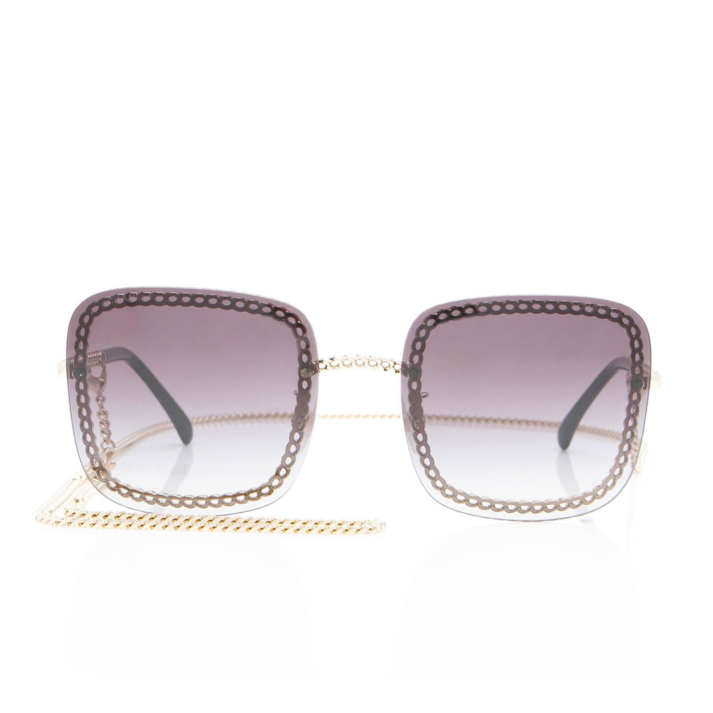 Chanel Square Removable Chain Around Sunglasses
