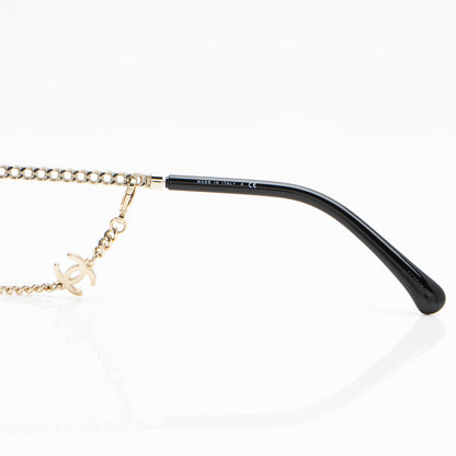 Chanel Square Removable Chain Around Sunglasses