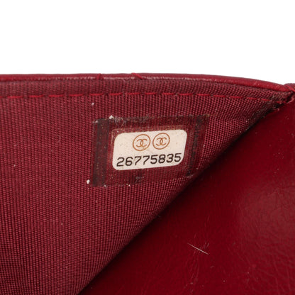 Chanel Stitched Goatskin Golden CC Wallet On Chain