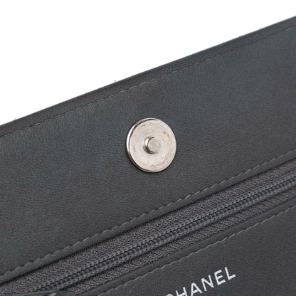 Chanel Studded Lambskin Camellia Wallet On Chain