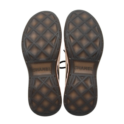 Chanel Suede Mesh CC Cap Toe Sneakers - Size 10 / 40