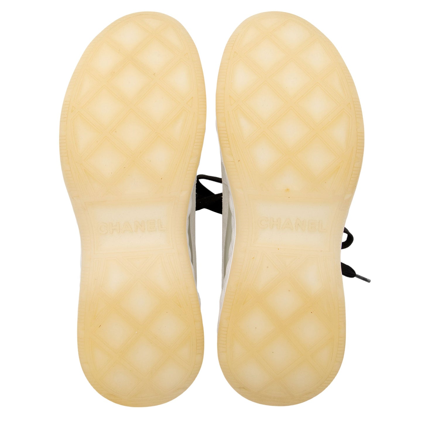 Chanel Suede Mesh CC Cap Toe Sneakers - Size 8 / 38 (SHF-MkFGm8)