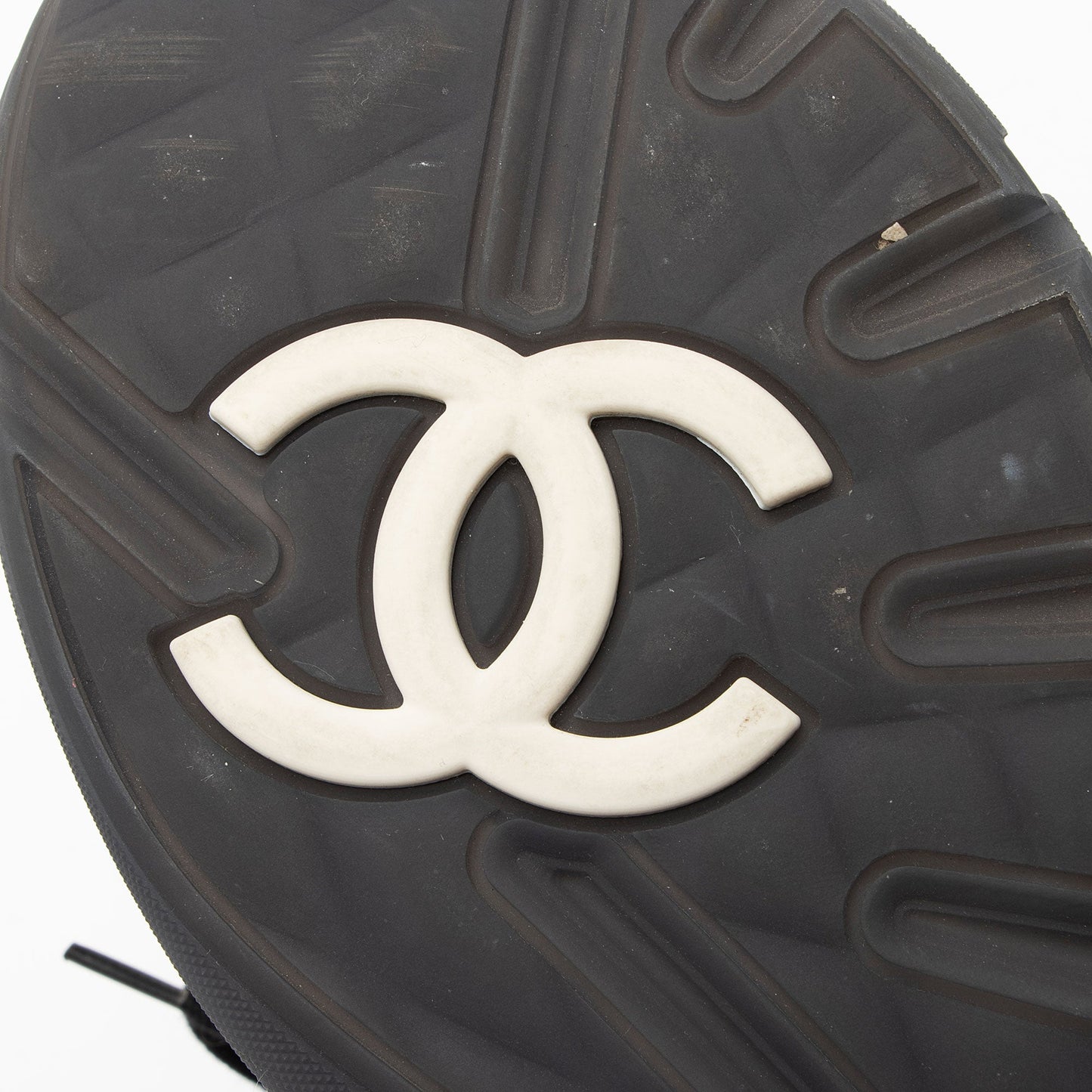 Chanel Suede Tweed CC Sneakers - Size 7.5 / 37.5