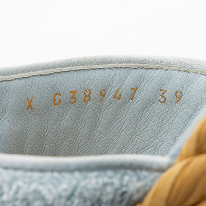 Chanel Terry Cloth Raffia CC Thong Sandals - Size 9 / 39