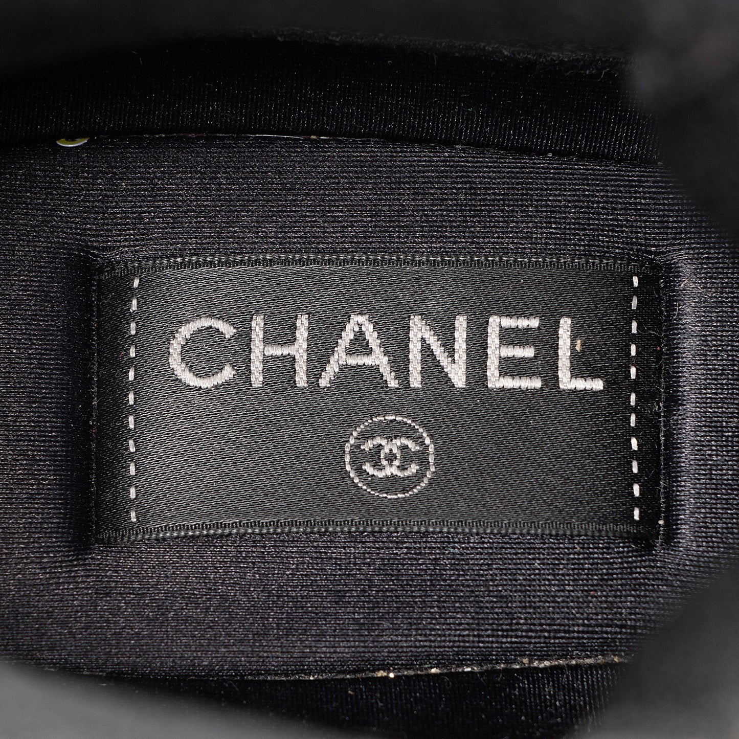 Chanel Tweed CC High Top Sneakers - Size 8.5 / 38.5