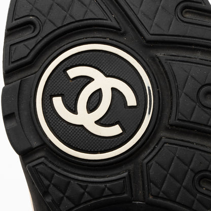 Chanel Tweed CC High Top Sneakers - Size 8.5 / 38.5