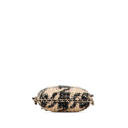 Chanel Tweed Chain Around Phone Holder