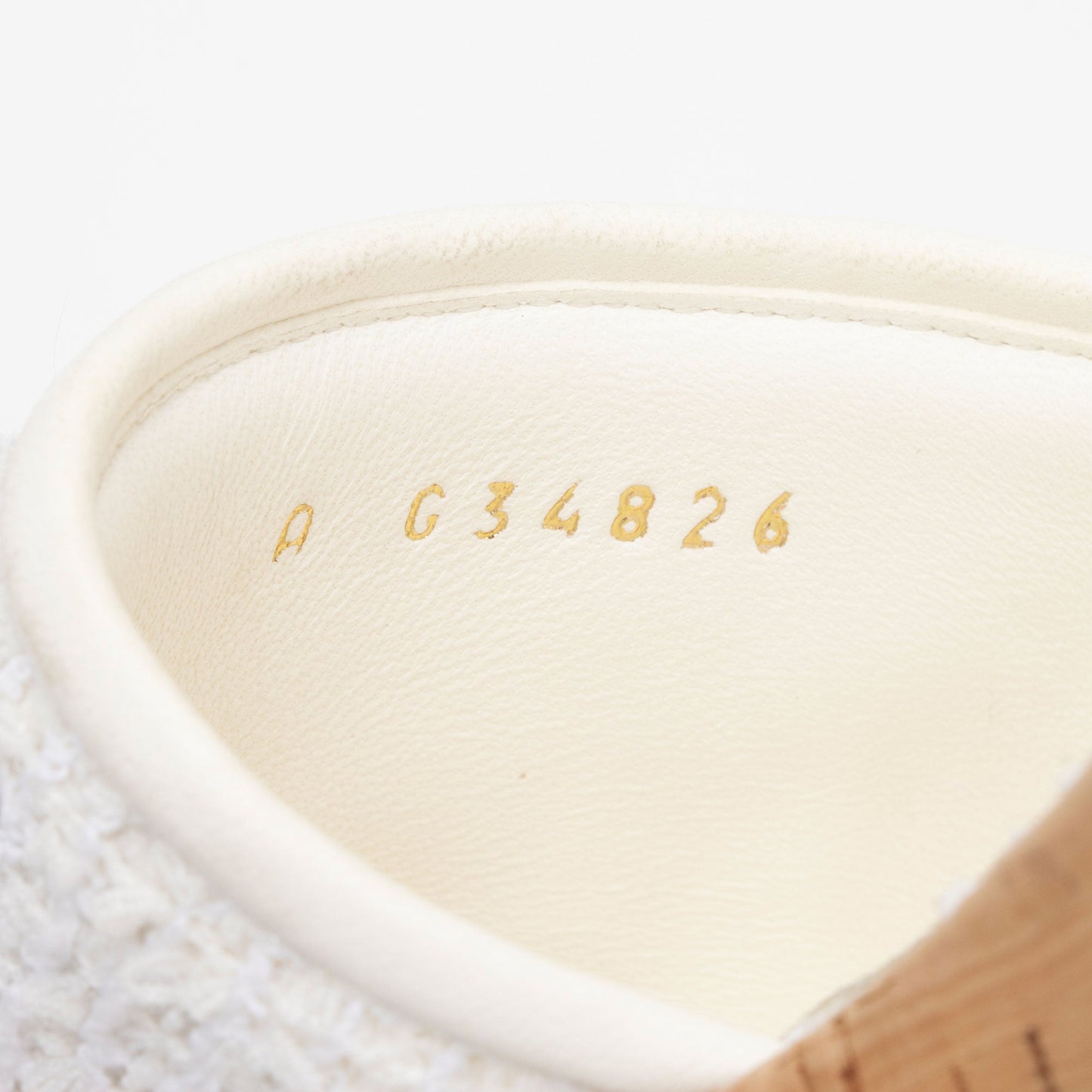 Chanel Tweed Cork CC Chain Slide Sandals - Size 9.5 / 39.5 (SHF-76Whqj)