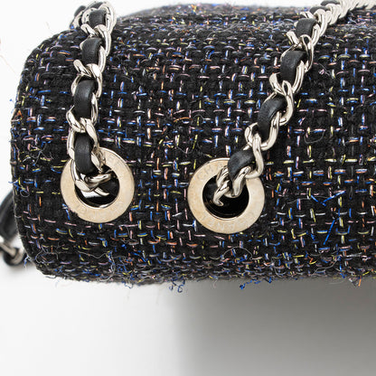 Chanel Tweed Lambskin Beauty Lock Flap Bag