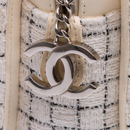 Chanel Tweed and Resin Zipped Shopping Bag