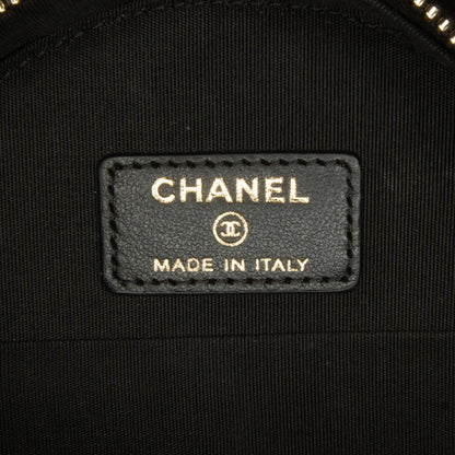 Chanel Velvet Pearl Sequin Round Crossbody