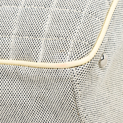 Chanel Vintage Canvas Camellia No. 5 Tote
