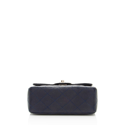Chanel Vintage Caviar Classic Square Mini Flap Bag