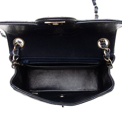 Chanel Vintage Caviar Classic Square Mini Flap Bag