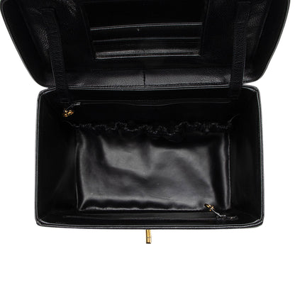 Chanel Vintage Caviar Leather Vanity Train Case