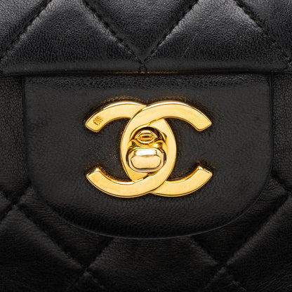 Chanel Vintage Lambskin Classic Medium Double Flap Bag