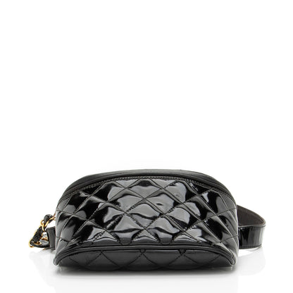 Chanel Vintage Patent Leather Belt Bag - Size 32 / 80