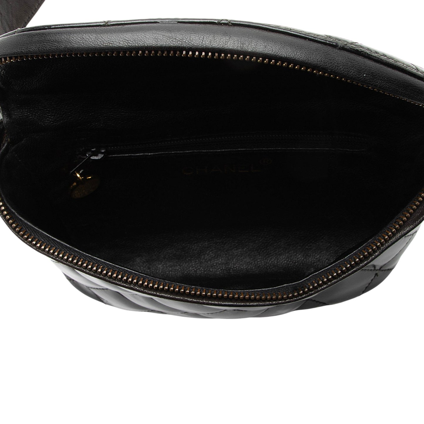 Chanel Vintage Patent Leather Belt Bag - Size 32 / 80
