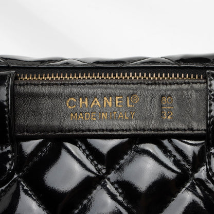 Chanel Vintage Patent Leather Belt Bag - Size 32 / 80