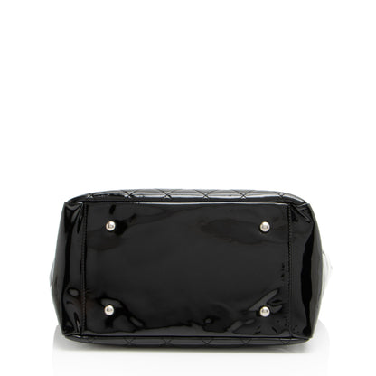 Chanel Vintage Patent Leather Timeless CC Petite Tote