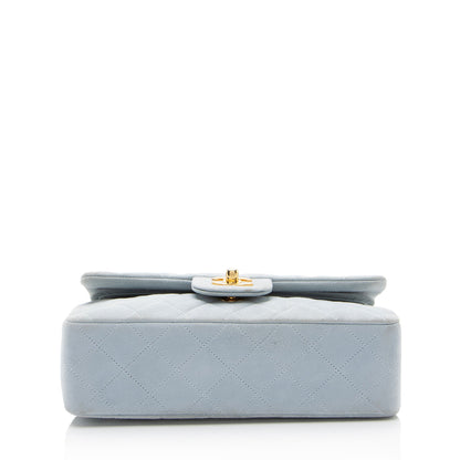 Chanel Vintage Suede Classic Small Double Flap Bag