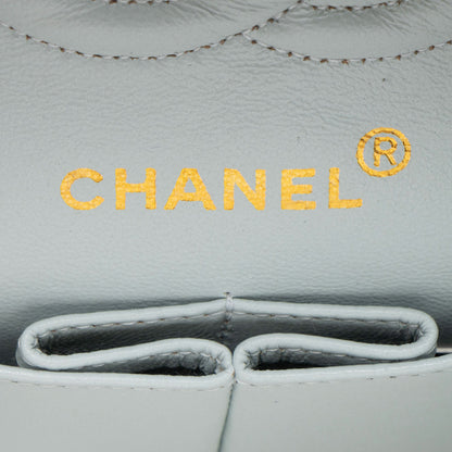 Chanel Vintage Suede Classic Small Double Flap Bag