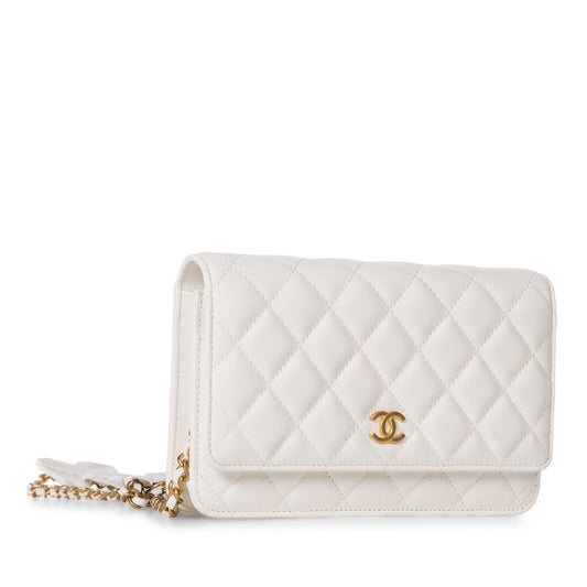 Chanel Fringed Wallet on Chain - Lambskin