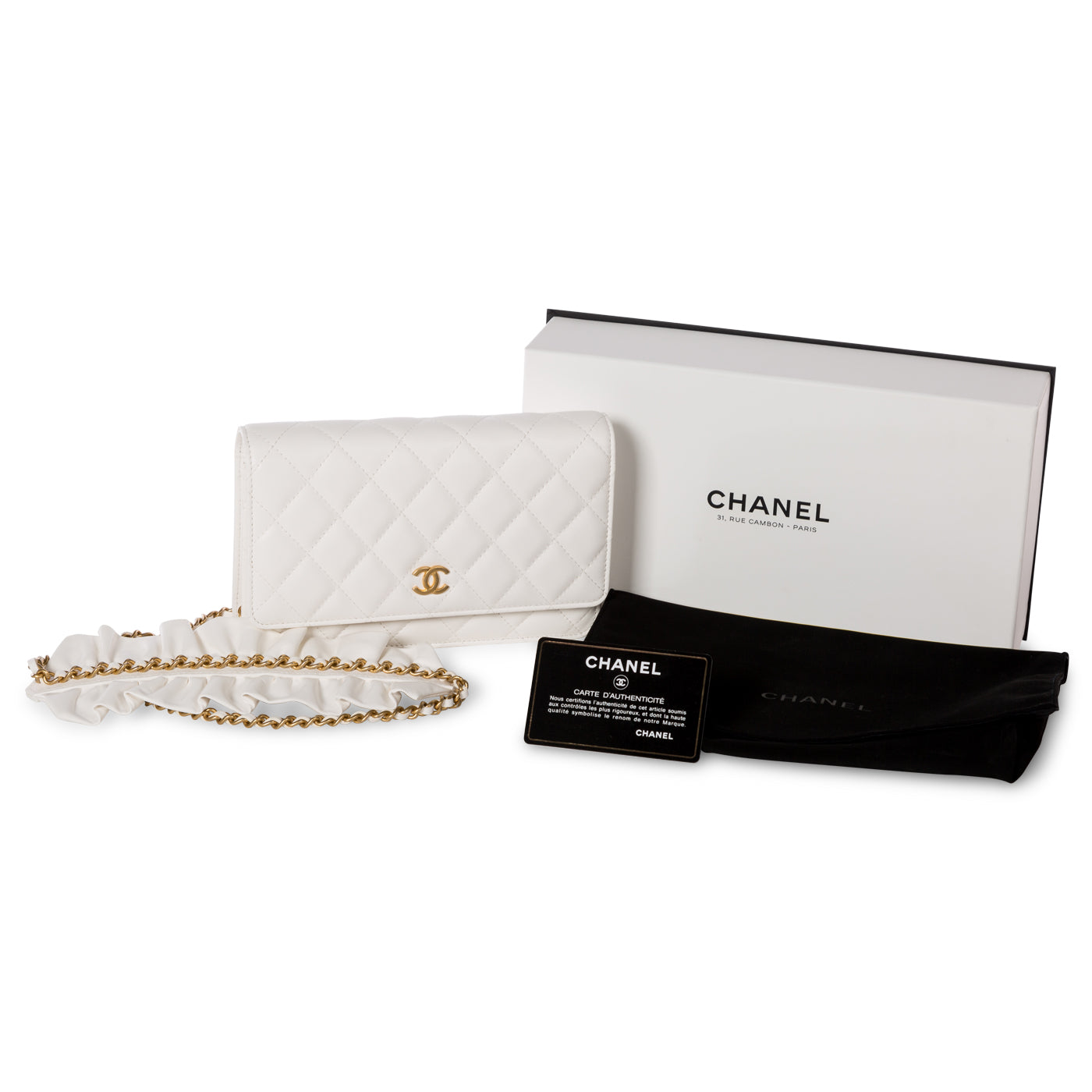 Chanel Fringed Wallet on Chain - Lambskin
