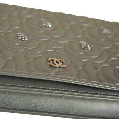 Chanel Camellia Wallet On Chain