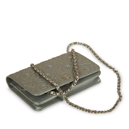 Chanel Camellia Wallet On Chain