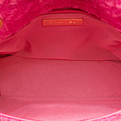 Chanel Wool Tweed Giant Logo Flap