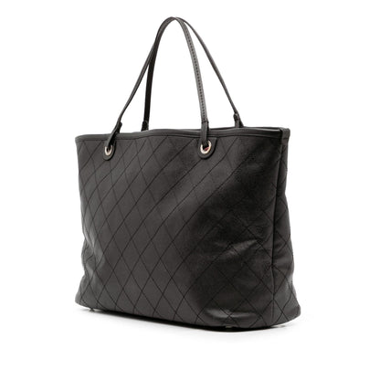 Chanel XL Quilted Caviar Shopping Fever Tote