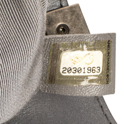 Chanel Boy Bag - Large Metallic - Grey