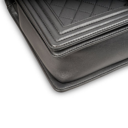 Chanel Boy Bag - Large Metallic - Grey