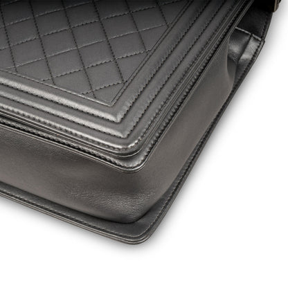 Chanel Boy Bag - Large Metallic - Grey