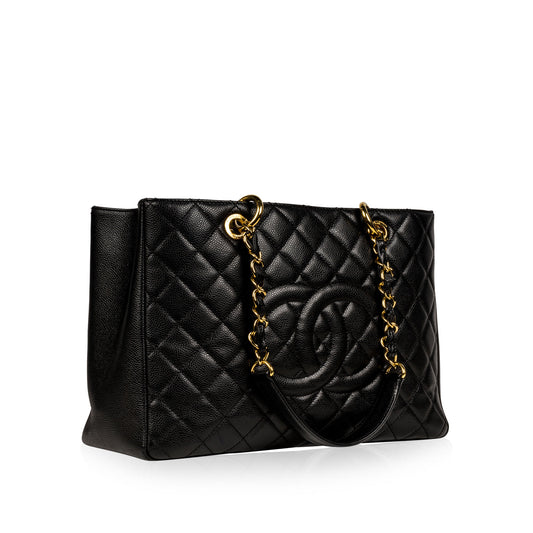 Chanel GST - Black Caviar - GHW