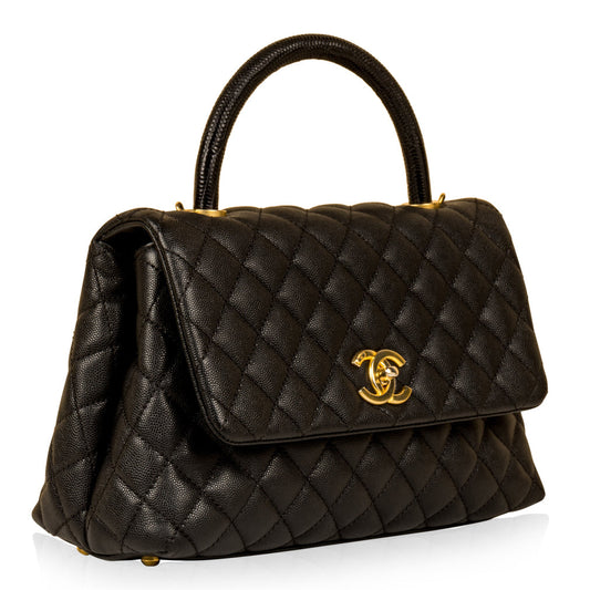 Chanel Coco Handle Flap Bag - Lizard Handle