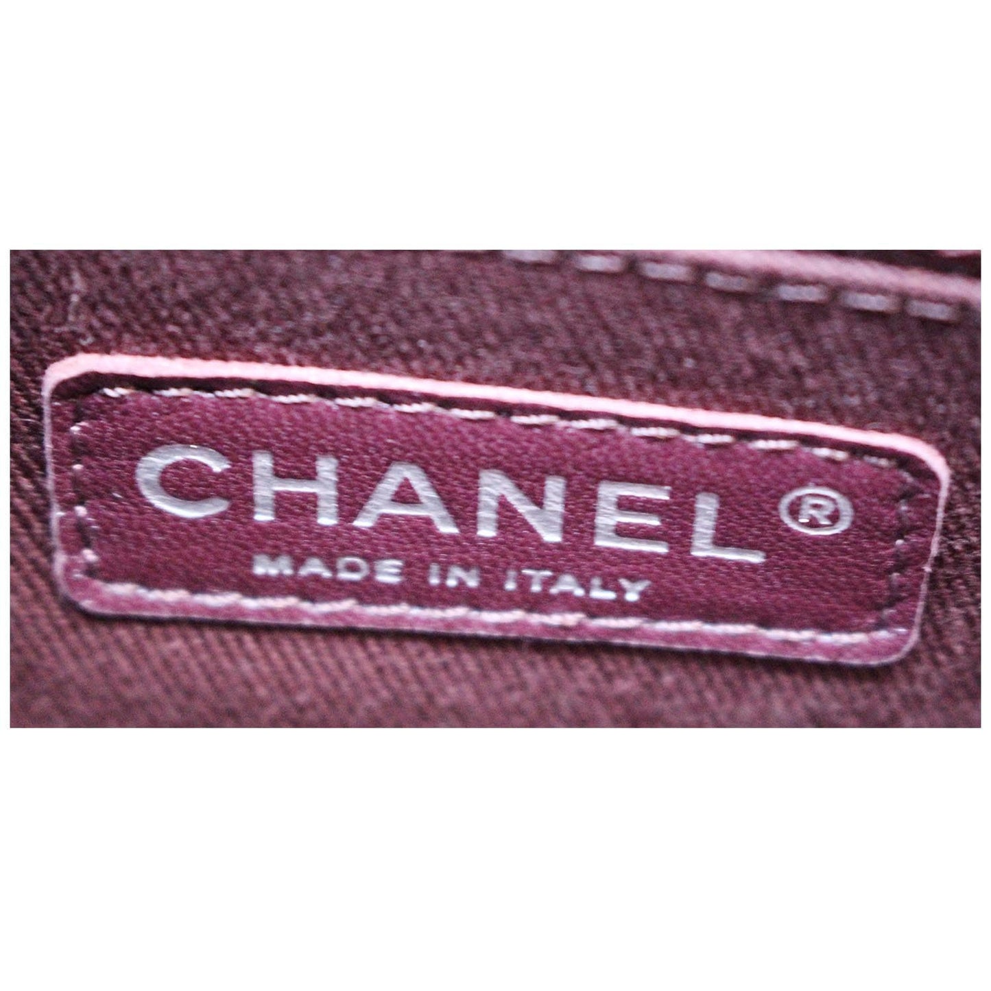 CHANEL CC Charm Quilted Lambskin Patent Leather Tote Bag Black