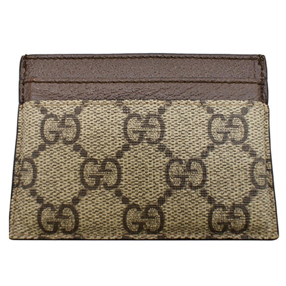 GUCCI Ophidia GG Canvas Card Case Brown 523159